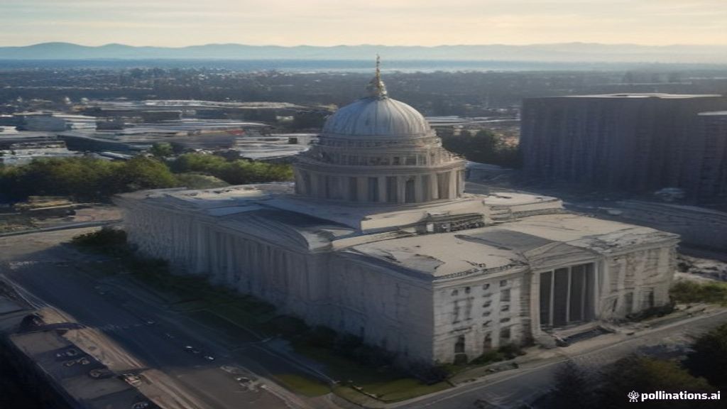 Washington state capitol with document overlay, contractor briefing illustration