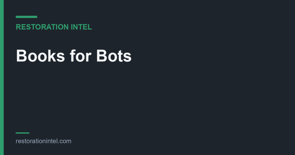 Books for Bots
